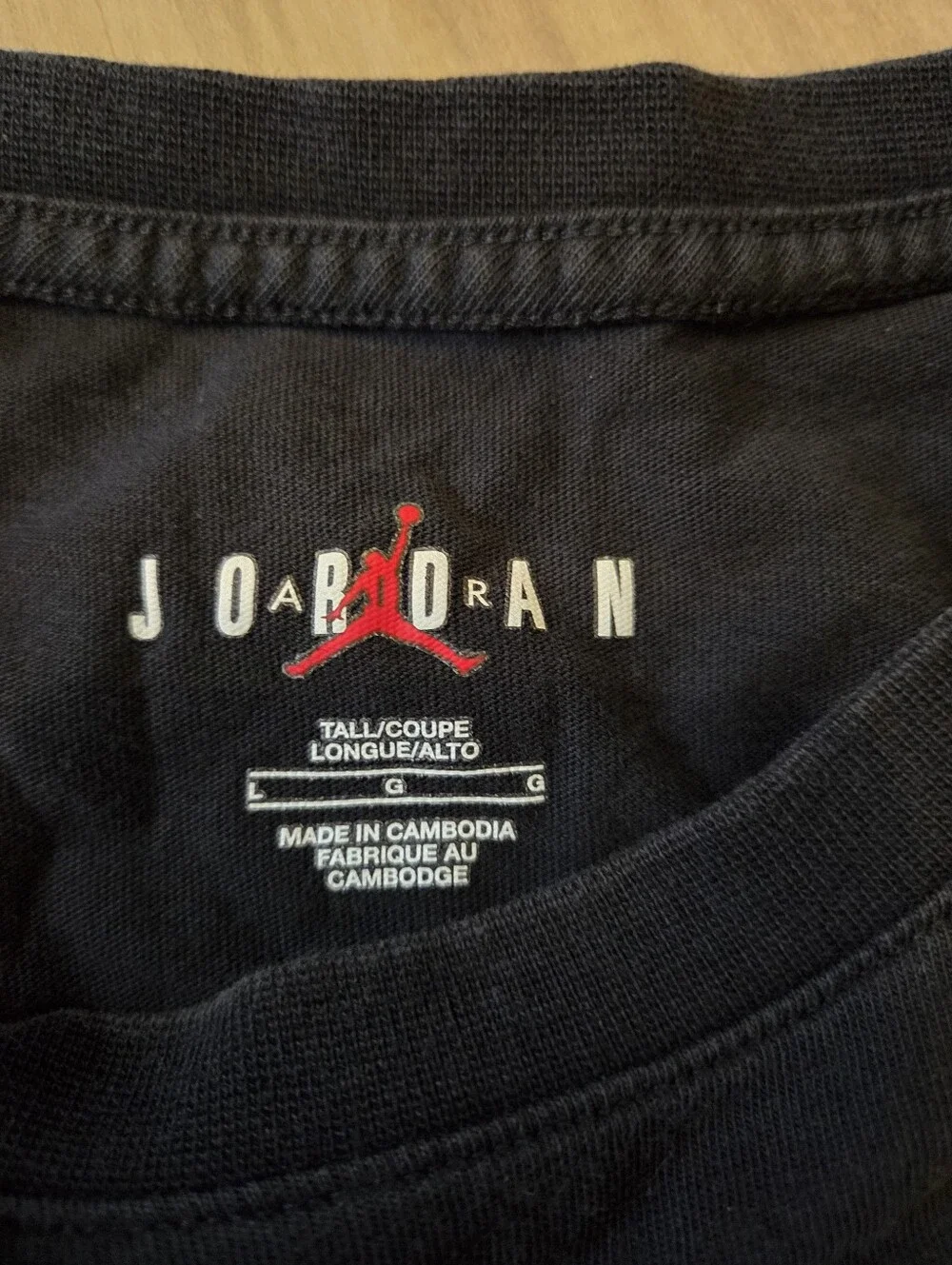 Jordan black shirt